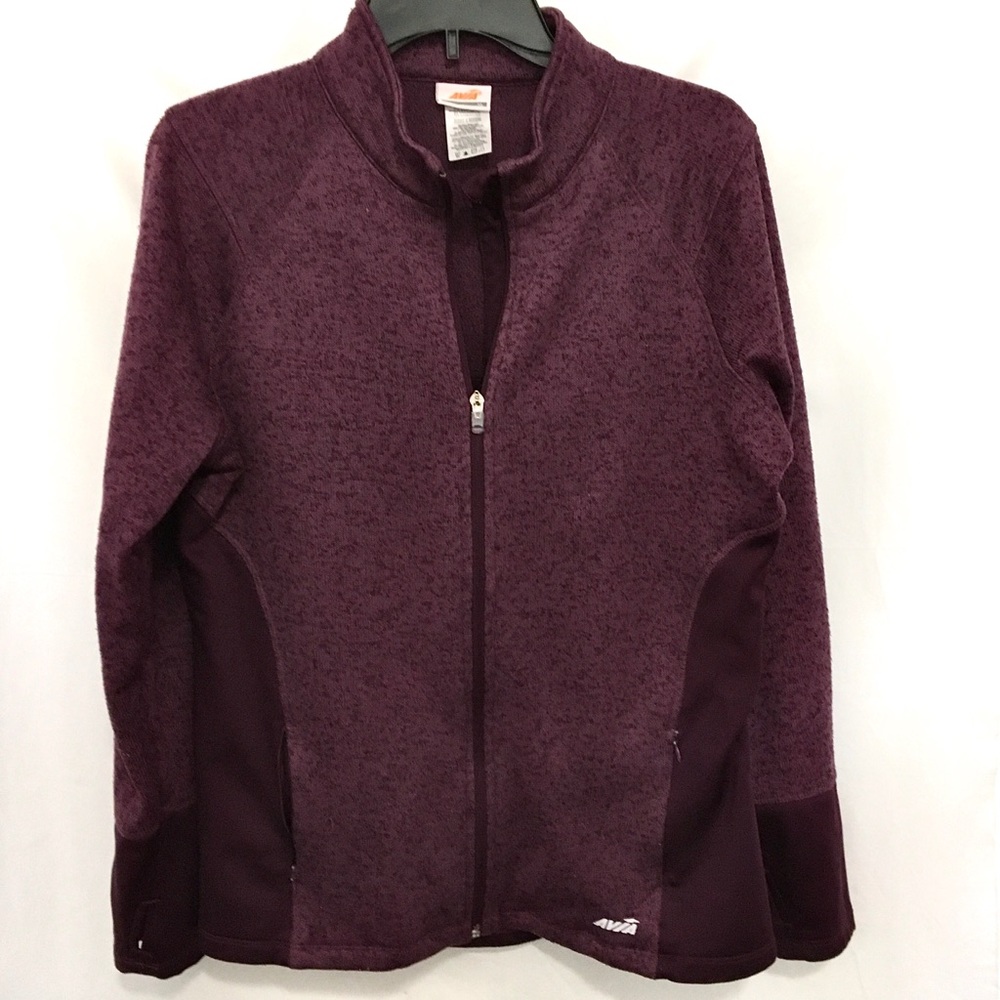 Avia Womens Zip-up Plum Jacket Coat XLarge Light Weight